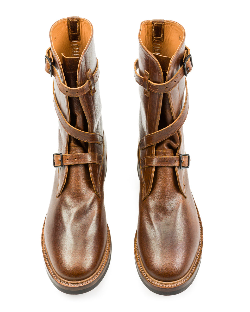 Eastman Leather Clothing Tanker Boots - Havana Burnished Roughout - Standard & Strange