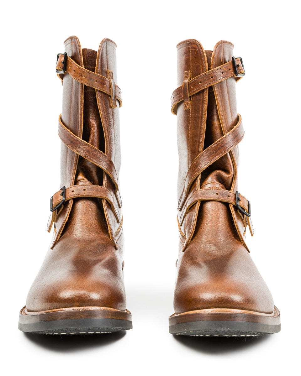 Eastman Leather Clothing Tanker Boots - Havana Burnished Roughout - Standard & Strange