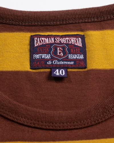 Eastman Leather Clothing 40's Biker Hoop Tee - Mustard & Eggplant - Standard & Strange