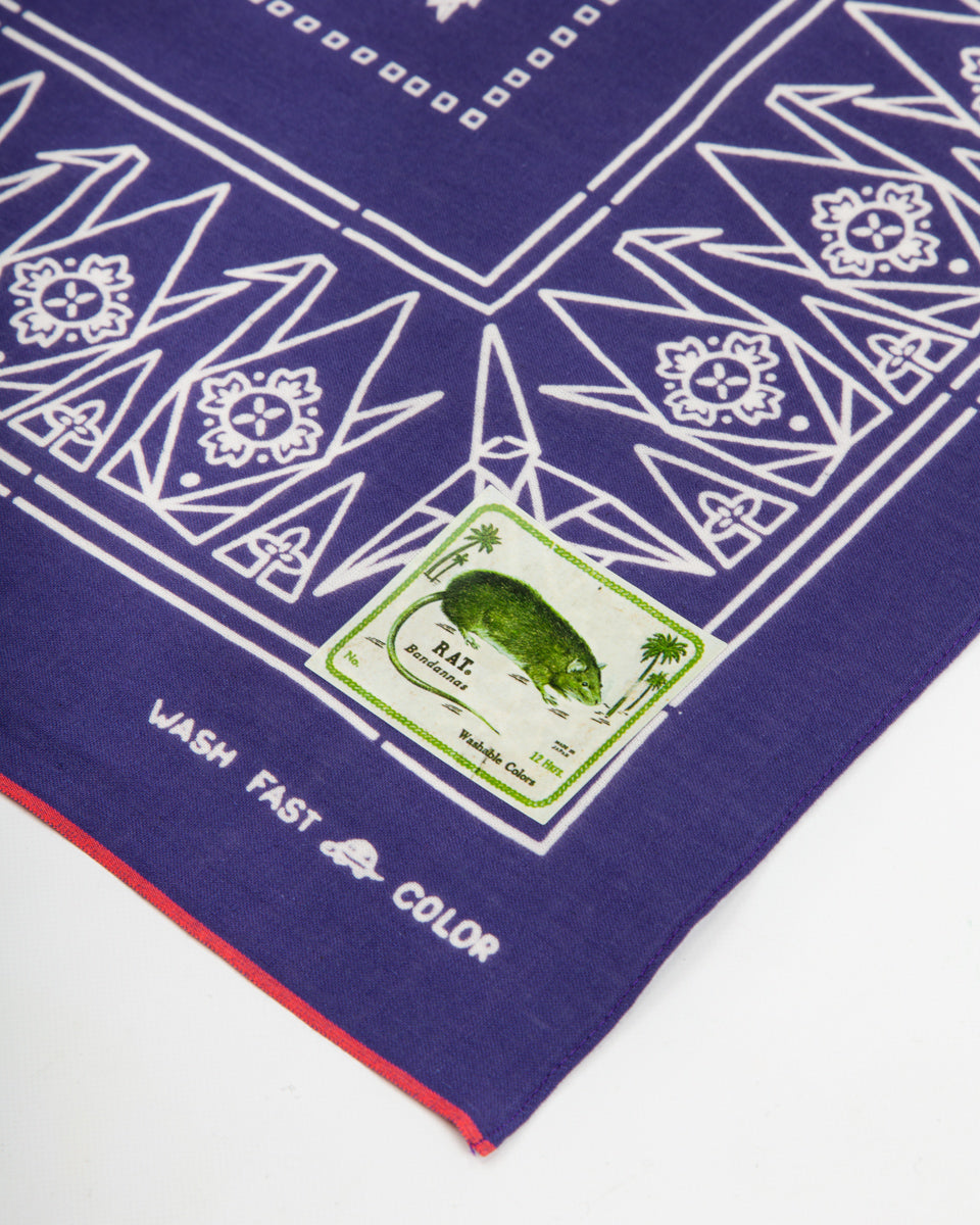 Fastcolor Selvedge Bandanna (ORIGAMI) - Purple – Standard & Strange