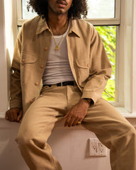 Fauves CPO Shirt - Beige Hopsack - Standard & Strange