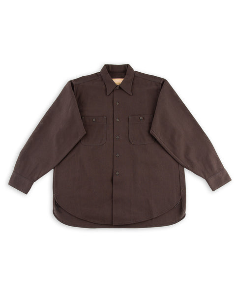 Fauves Deliverer Shirt - Brown Hopsack - Standard & Strange