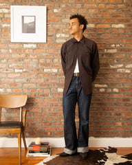 Fauves Deliverer Shirt - Brown Hopsack - Standard & Strange