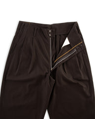 Fauves Peg Top Pant - Black Gabardine - Standard & Strange