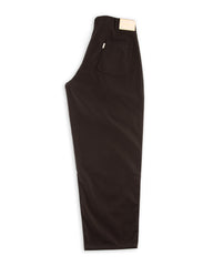 Fauves Peg Top Pant - Black Gabardine - Standard & Strange