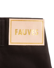 Fauves Peg Top Pant - Black Gabardine - Standard & Strange