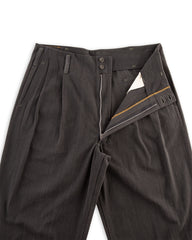 Fauves Peg Top Pant - F. Black Gabardine - Standard & Strange