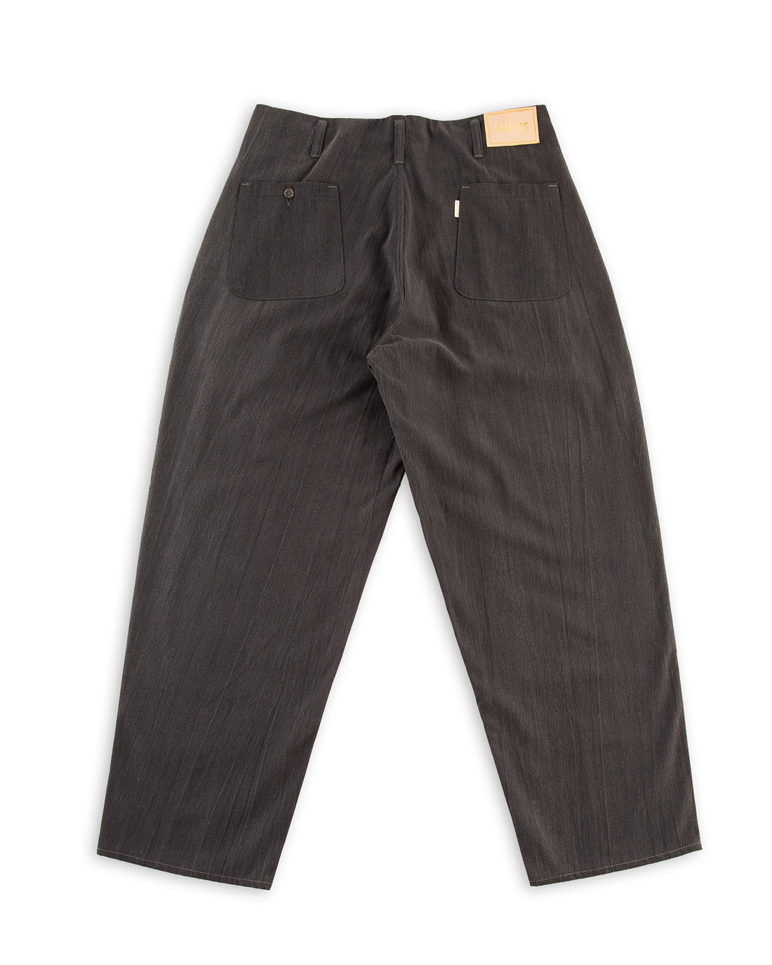 Fauves Peg Top Pant - F. Black Gabardine - Standard & Strange