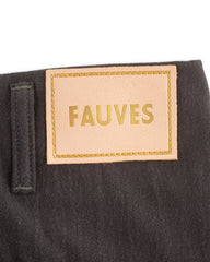 Fauves Peg Top Pant - F. Black Gabardine - Standard & Strange