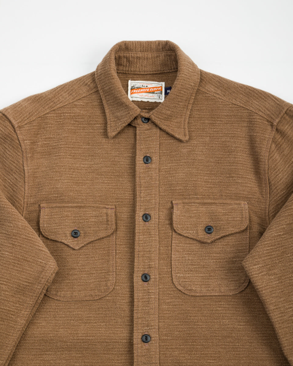 Freenote Wells Workshirt - Brushed Corduroy Tan - Standard & Strange