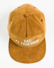 The Real McCoy's Five Panel Corduroy Cap / #1 Fishing Dad - Mustard - Standard & Strange