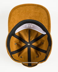 The Real McCoy's Five Panel Corduroy Cap / #1 Fishing Dad - Mustard - Standard & Strange