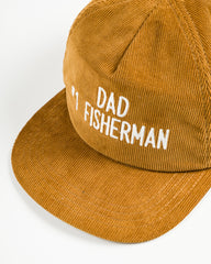 The Real McCoy's Five Panel Corduroy Cap / #1 Fishing Dad - Mustard - Standard & Strange