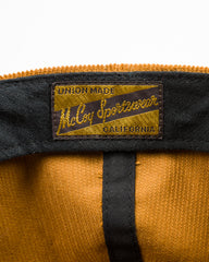 The Real McCoy's Five Panel Corduroy Cap / #1 Fishing Dad - Mustard - Standard & Strange