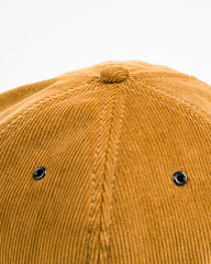 The Real McCoy's Five Panel Corduroy Cap / #1 Fishing Dad - Mustard - Standard & Strange