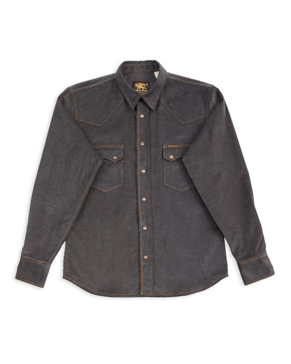 Indigofera Ryman Shirt - Steel Grey Corduroy - Standard & Strange