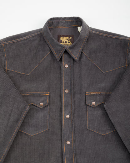 Indigofera Ryman Shirt - Steel Grey Corduroy - Standard & Strange