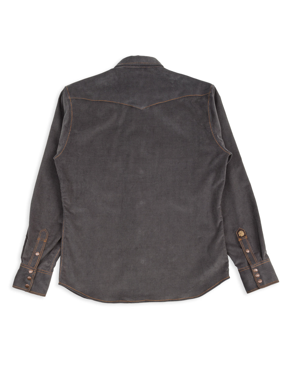 Indigofera Ryman Shirt - Steel Grey Corduroy - Standard & Strange