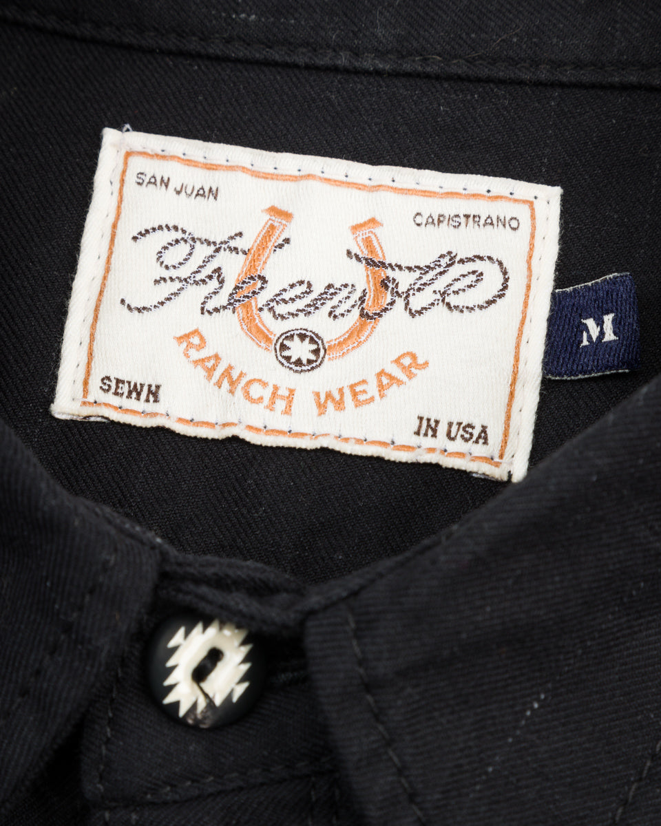 Freenote Calico Western Shirt - 9oz Black Ripstop - Standard & Strange
