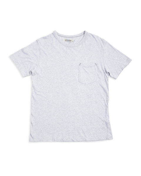 Freenote 9oz Pocket Tee - Heather Grey - Standard & Strange