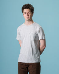 Freenote 9oz Pocket Tee - Heather Grey - Standard & Strange