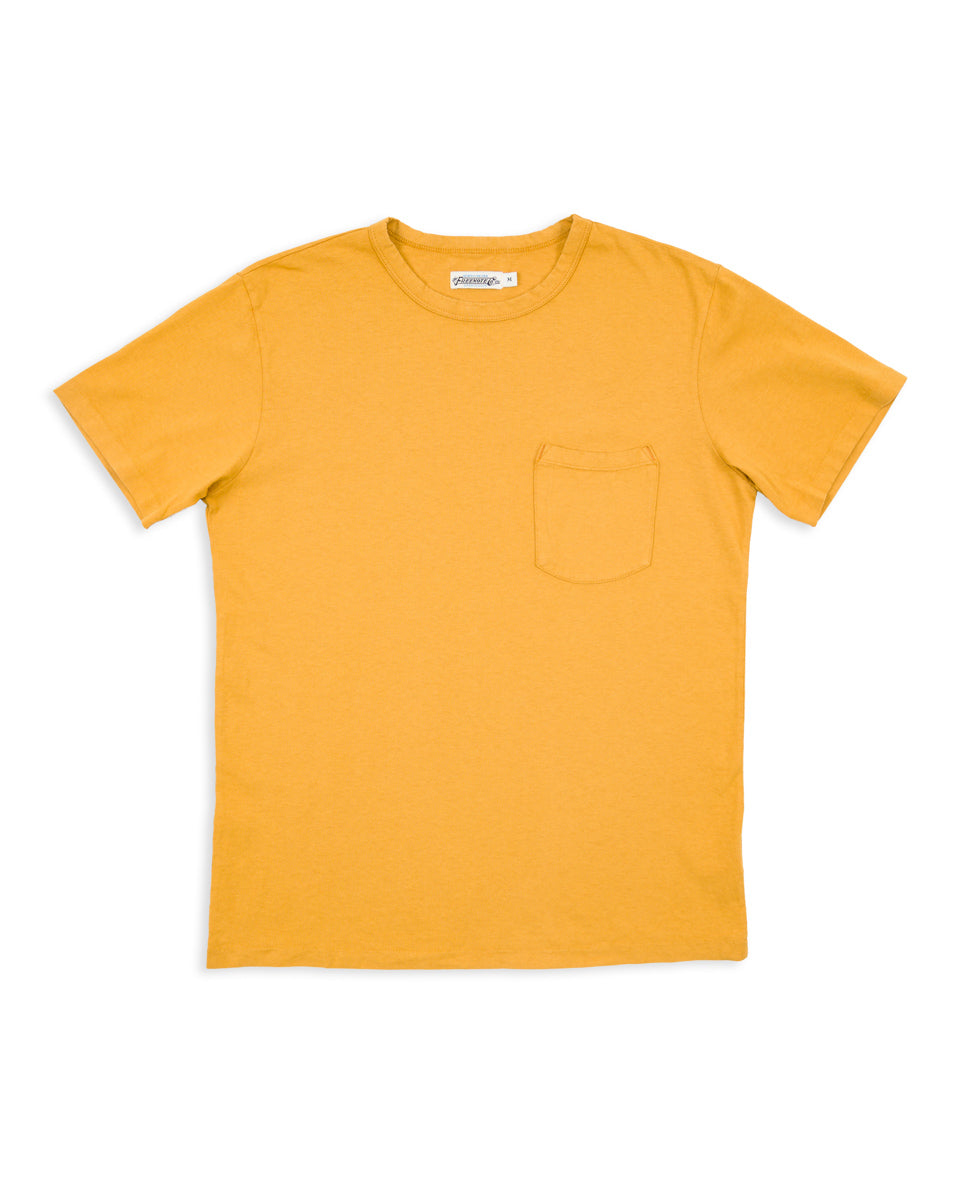 Freenote 9oz Pocket Tee - Mustard - Standard & Strange