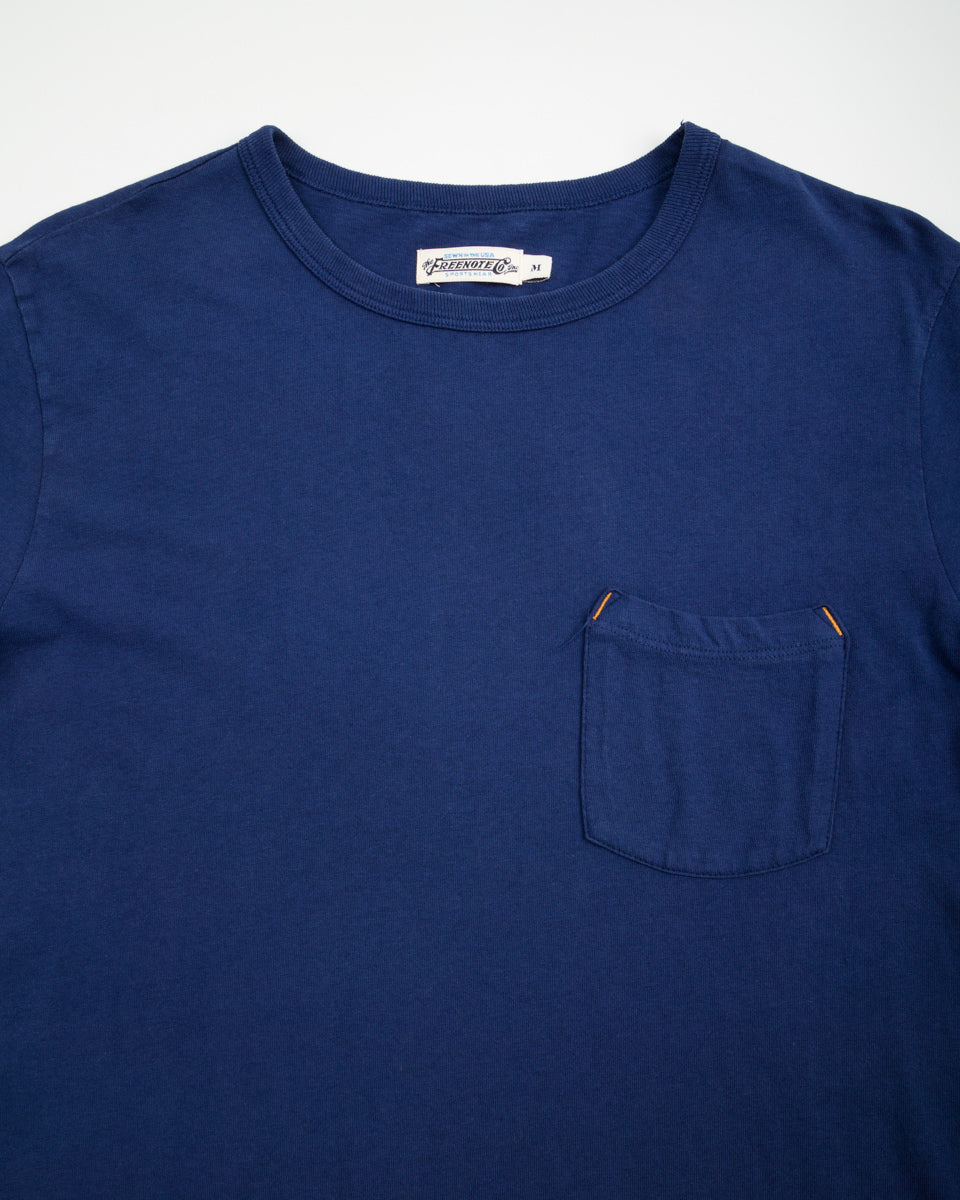 Freenote 9oz Pocket Tee - Navy - Standard & Strange