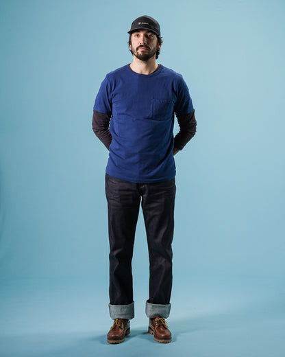 Freenote 9oz Pocket Tee - Navy - Standard & Strange