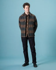 Freenote Alta Overshirt - Black Stripe Wool - Standard & Strange