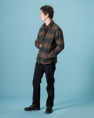 Freenote Alta Overshirt - Black Stripe Wool - Standard & Strange