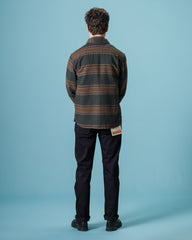 Freenote Alta Overshirt - Black Stripe Wool - Standard & Strange