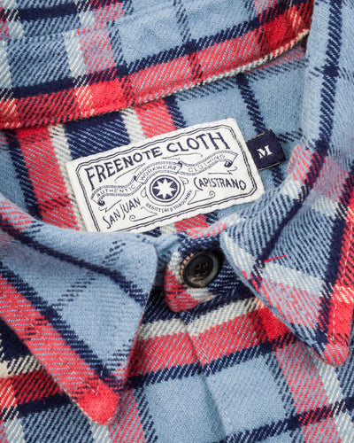 Freenote Benson Shirt - Castle Blue - Standard & Strange