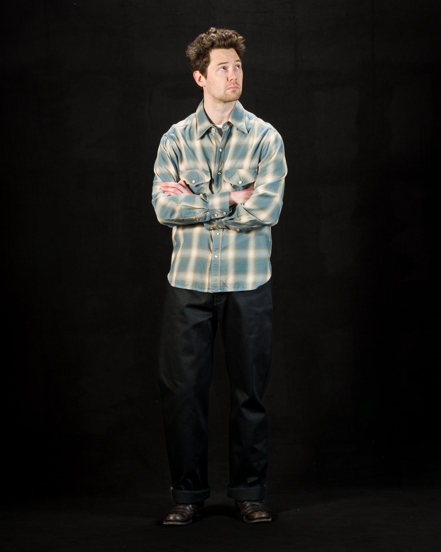 Bodie Shirt - Clear Blue Plaid