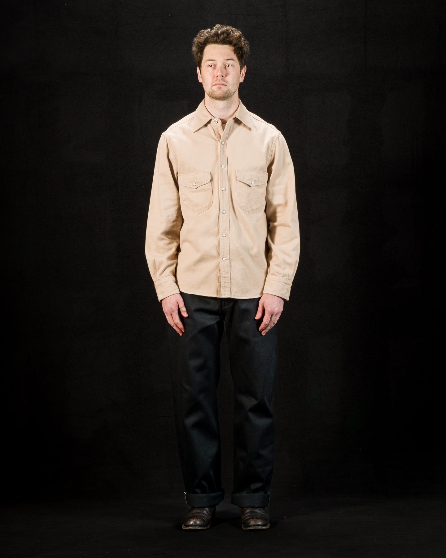 Freenote Bodie Shirt - Cream Twill - Standard & Strange
