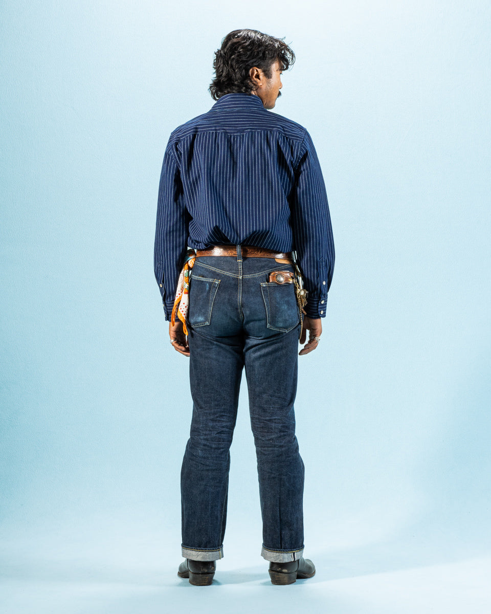 Bodie Shirt - Indigo Wabash Stripe – Standard & Strange