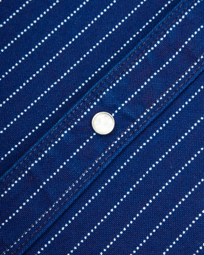 Freenote Bodie Shirt - Indigo Wabash Stripe - Standard & Strange