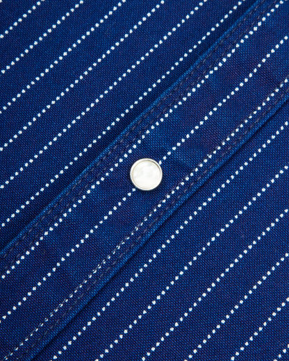 Freenote Bodie Shirt - Indigo Wabash Stripe - Standard & Strange