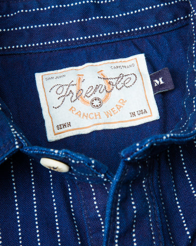 Freenote Bodie Shirt - Indigo Wabash Stripe - Standard & Strange