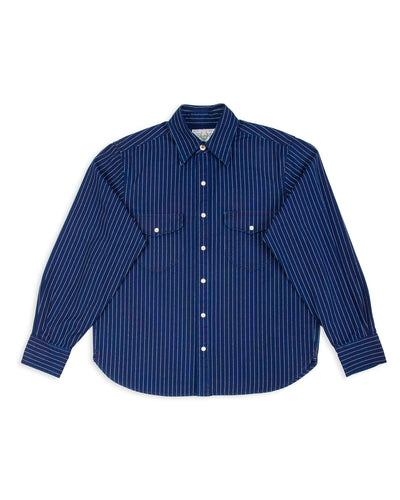 Freenote Bodie Shirt - Indigo Wabash Stripe - Standard & Strange