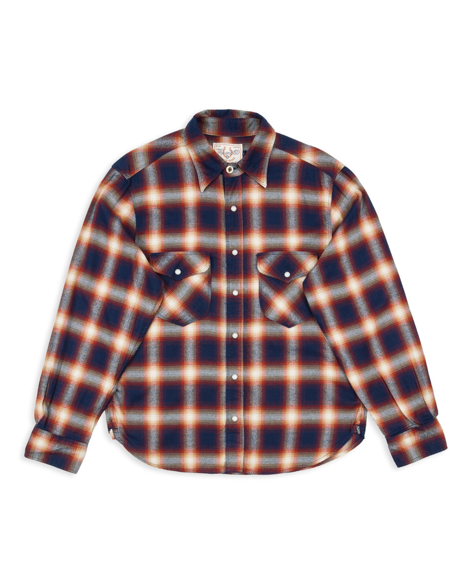 Freenote Bodie Shirt - Navy Plaid - Standard & Strange