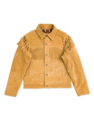 Freenote CD-3 Leather Jacket - Gold Fringe Suede - Standard & Strange