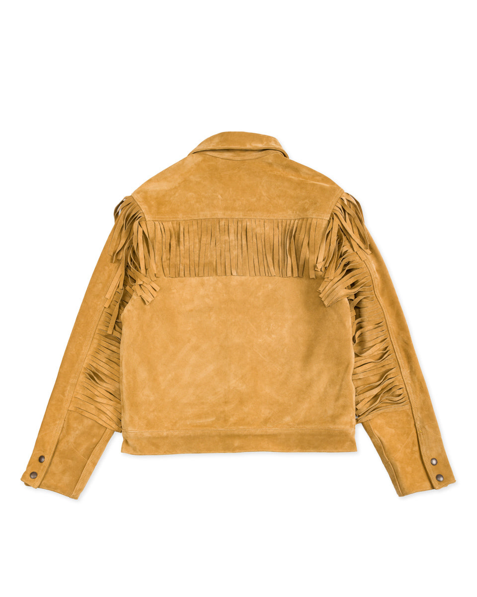 Freenote CD-3 Leather Jacket - Gold Fringe Suede - Standard & Strange