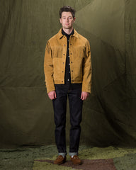 Freenote CD-3 Leather Jacket - Gold Fringe Suede - Standard & Strange