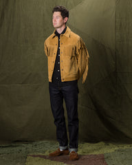 Freenote CD-3 Leather Jacket - Gold Fringe Suede - Standard & Strange