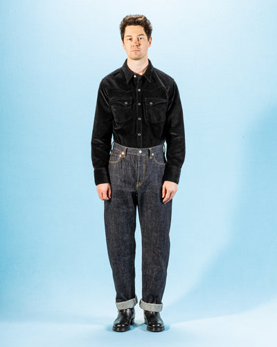 Freenote Calico Western Shirt - Black Corduroy - Standard & Strange