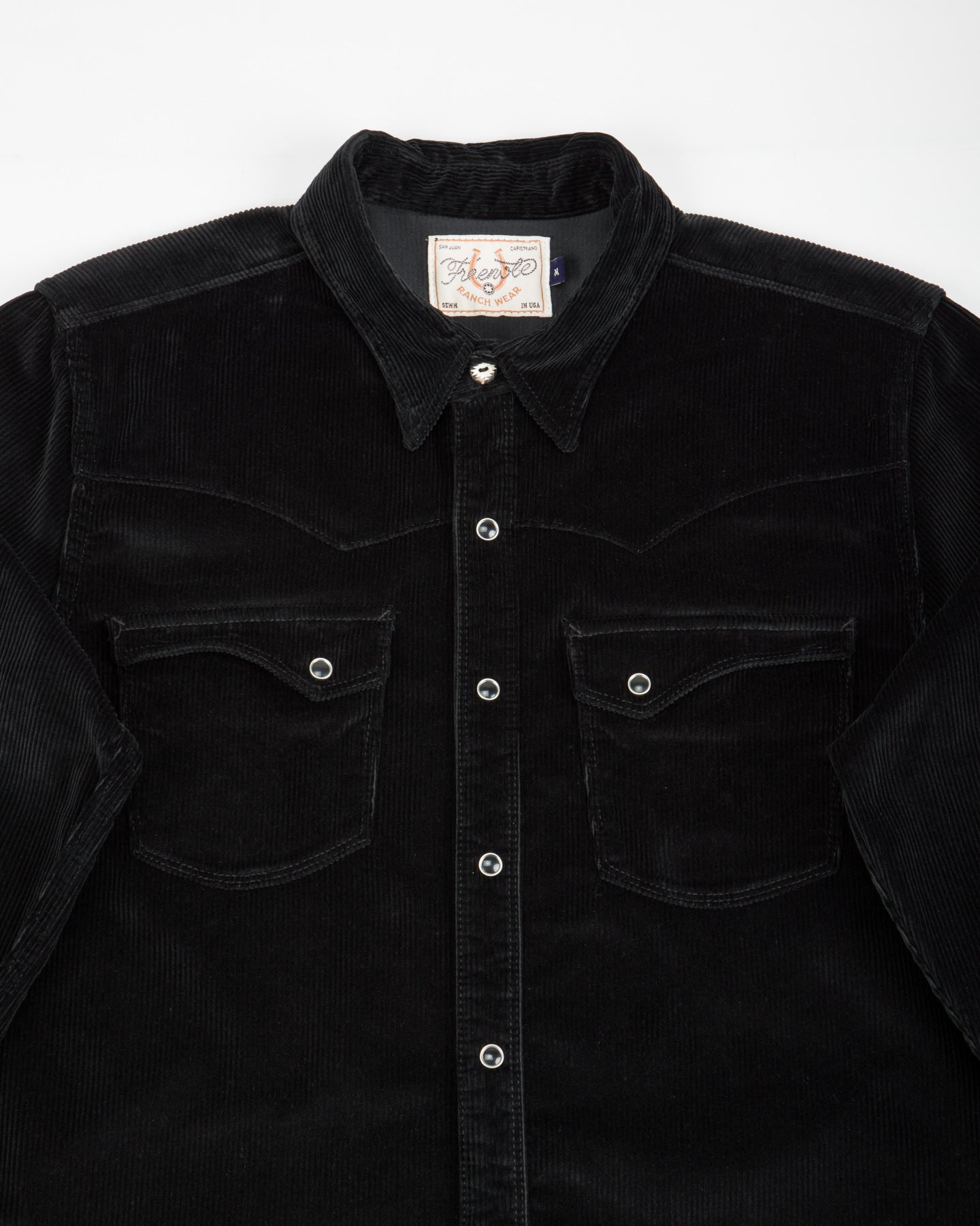 Freenote Calico Western Shirt - Black Corduroy - Standard & Strange