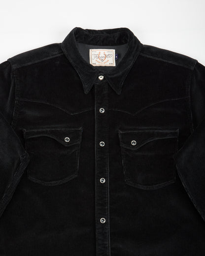Freenote Calico Western Shirt - Black Corduroy - Standard & Strange
