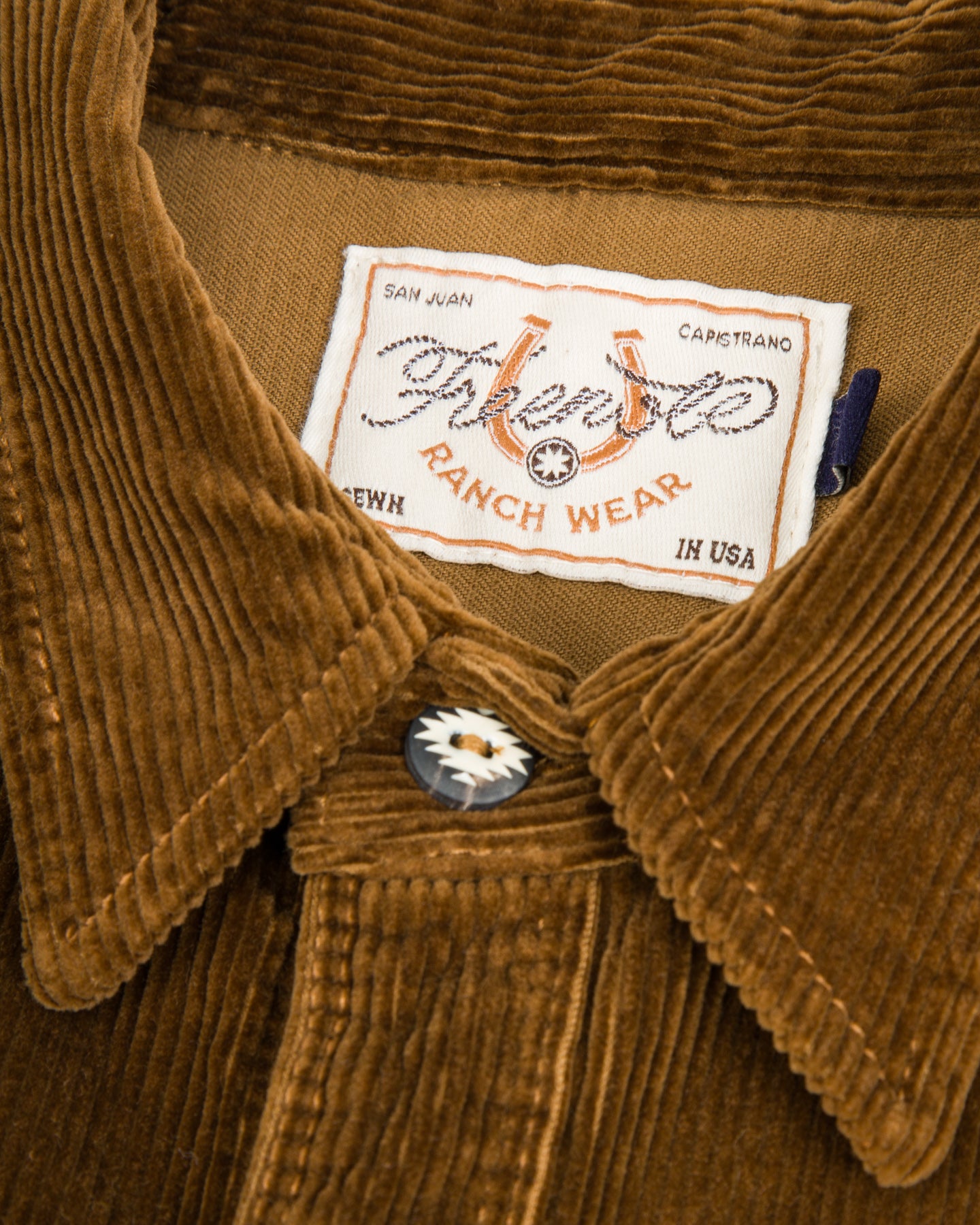 Calico Western Shirt - Gold Corduroy – Standard & Strange