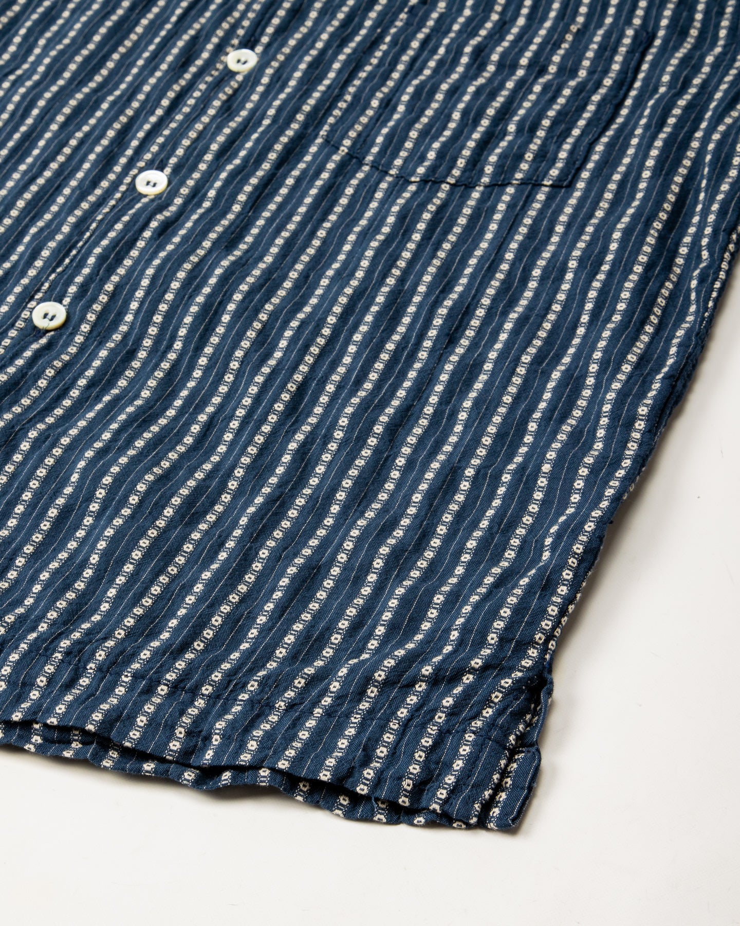 Freenote Cayucos S/S Shirt - Jacquard Navy - Standard & Strange