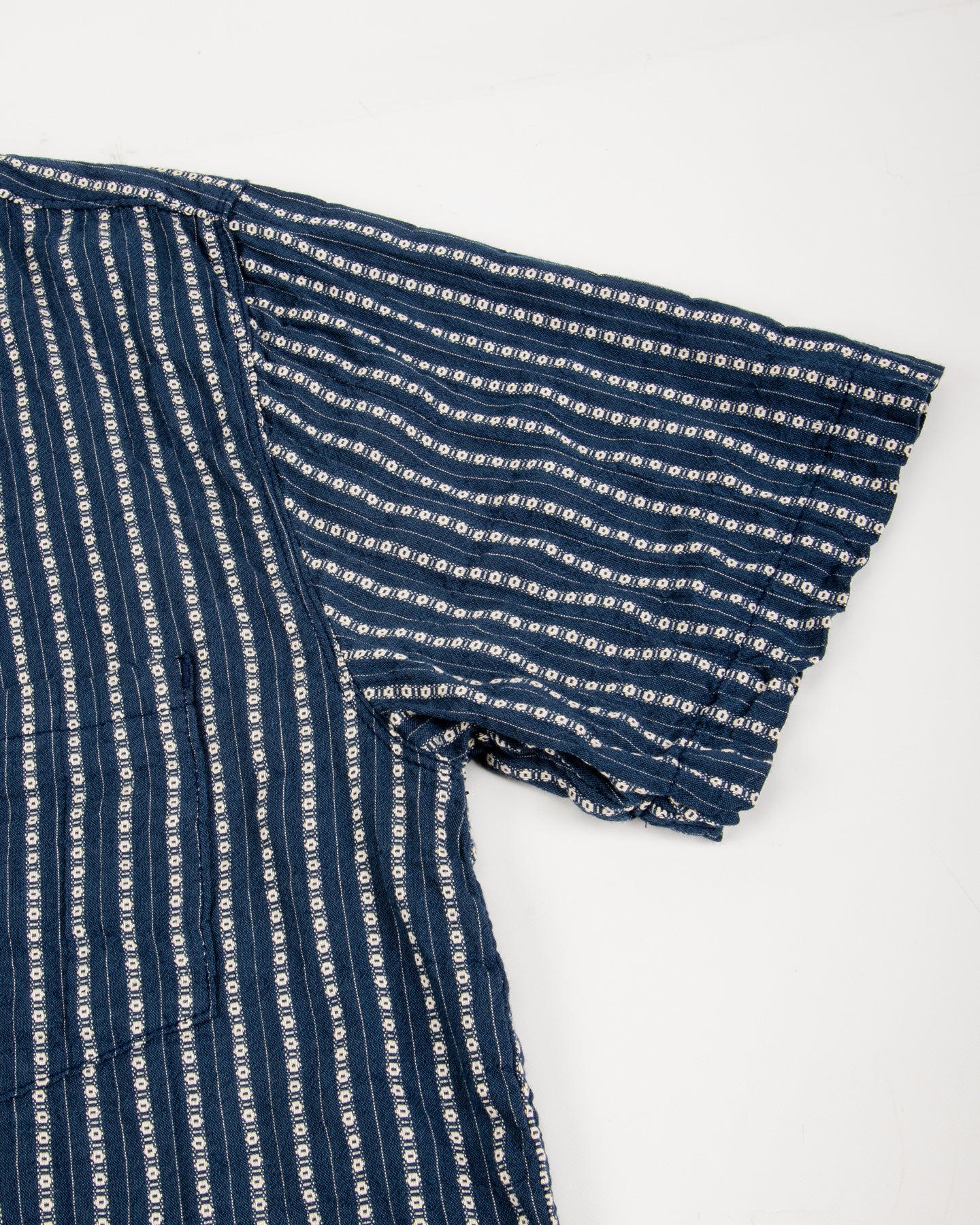 Freenote Cayucos S/S Shirt - Jacquard Navy - Standard & Strange